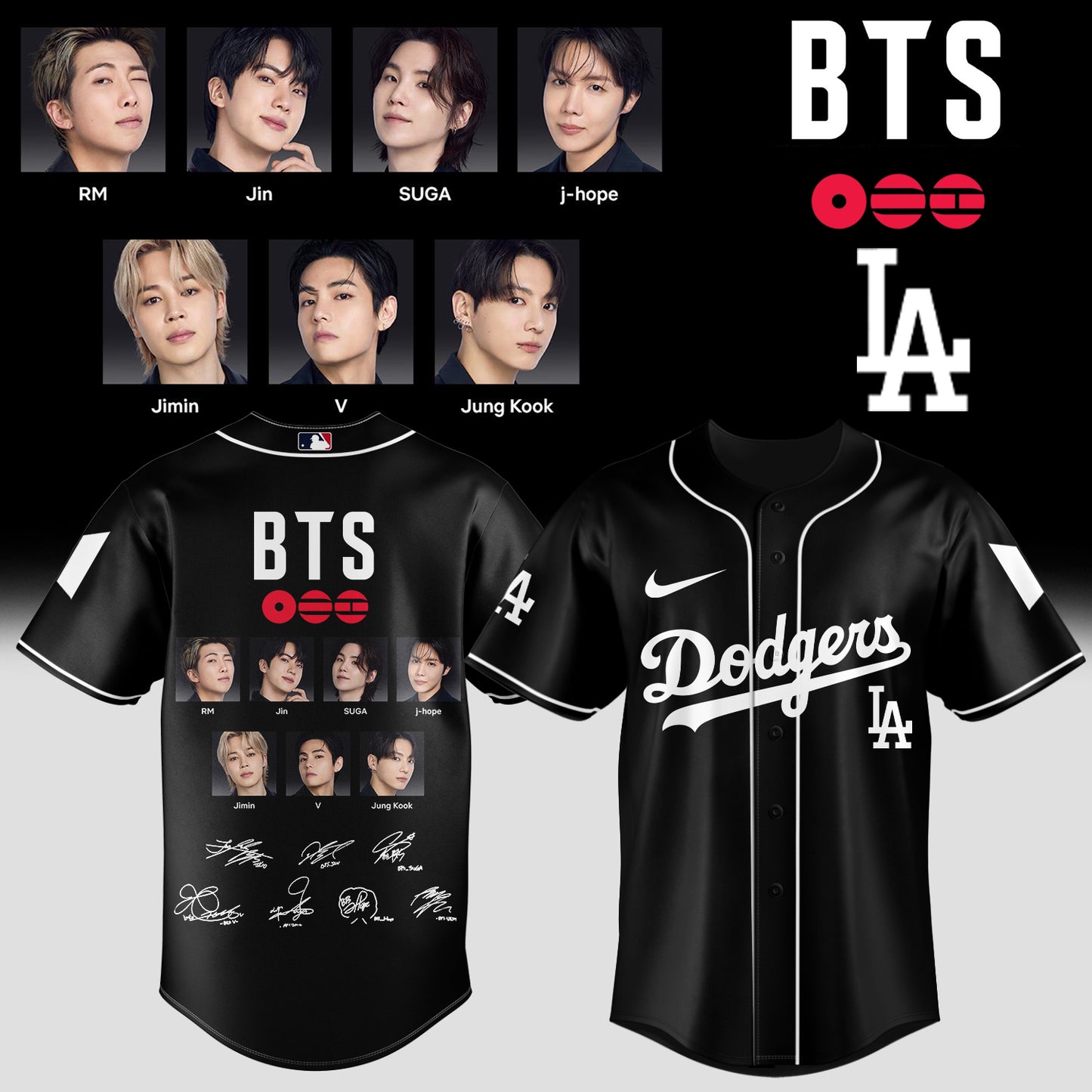 Baseball 🇺🇸 X  BTS ”COMEBACK & WORLD TOUR 2026” Limited Edition – Jersey 5