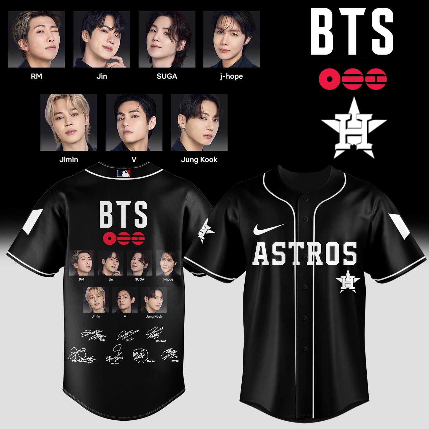 Baseball 🇺🇸 X  BTS ”COMEBACK & WORLD TOUR 2026” Limited Edition – Jersey 5