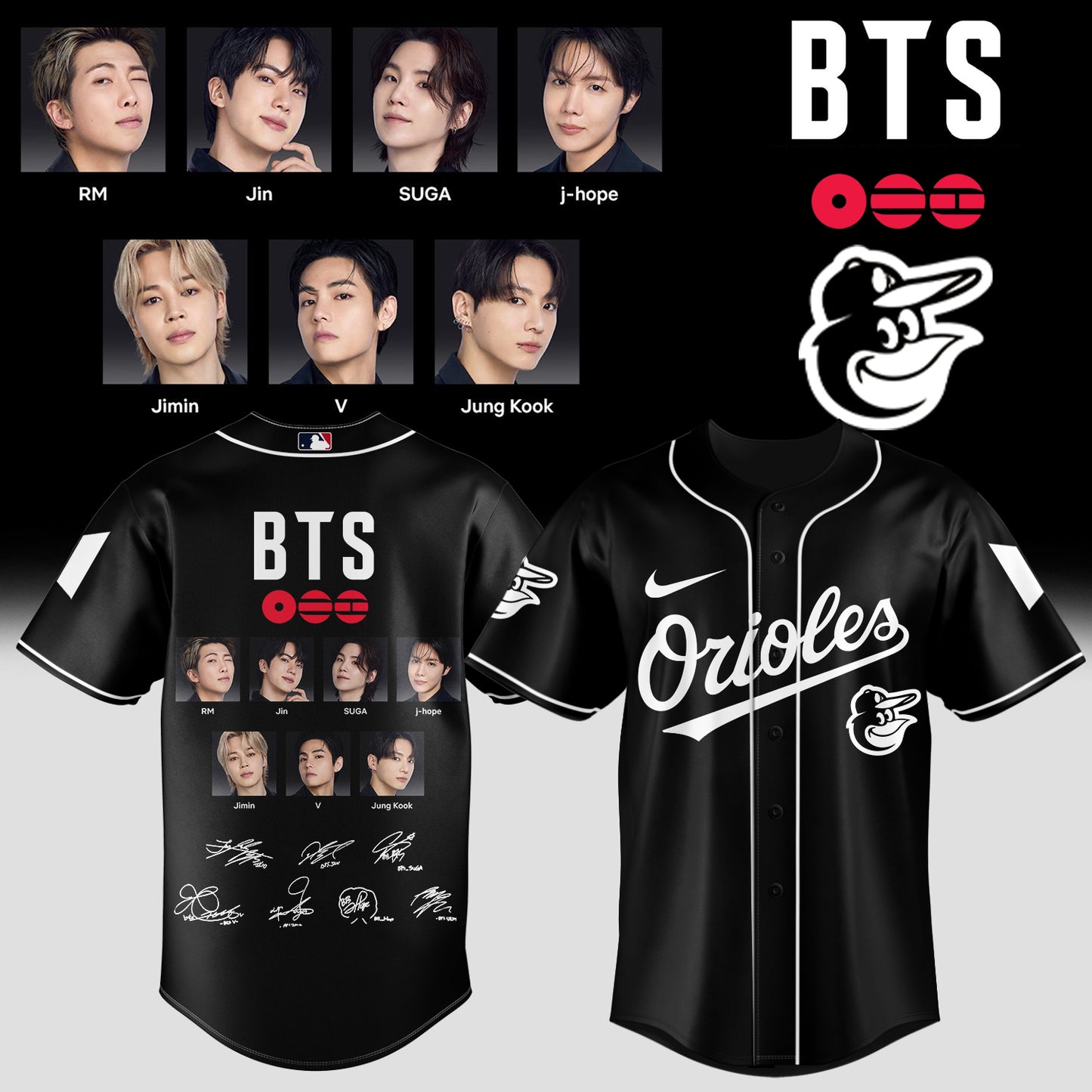 Baseball 🇺🇸 X  BTS ”COMEBACK & WORLD TOUR 2026” Limited Edition – Jersey 5