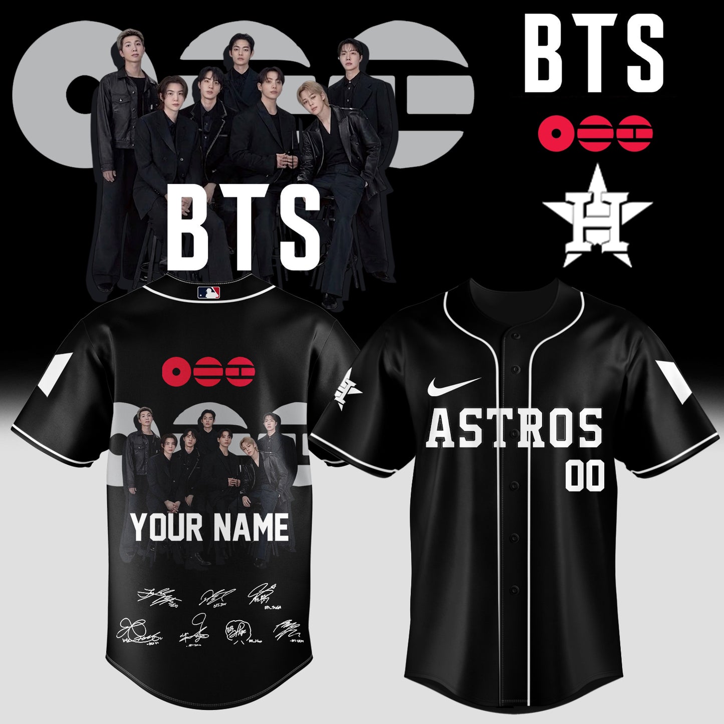 Baseball 🇺🇸 X  BTS ”COMEBACK & WORLD TOUR 2026” Limited Edition – Jersey 4 (Custom Name&Custom Number)
