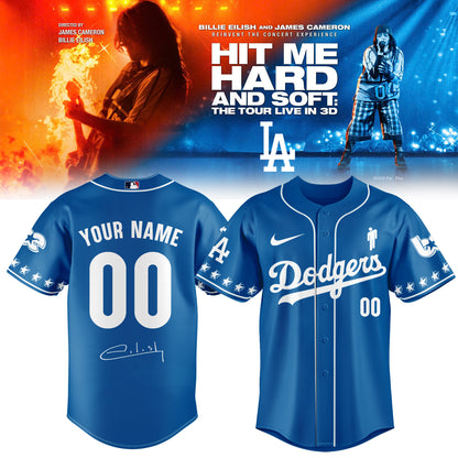 .Baseball x Billie Eilish HIT ME HARD AND SOFT: THE TOUR Jersey 9 (Custom Name & Number)