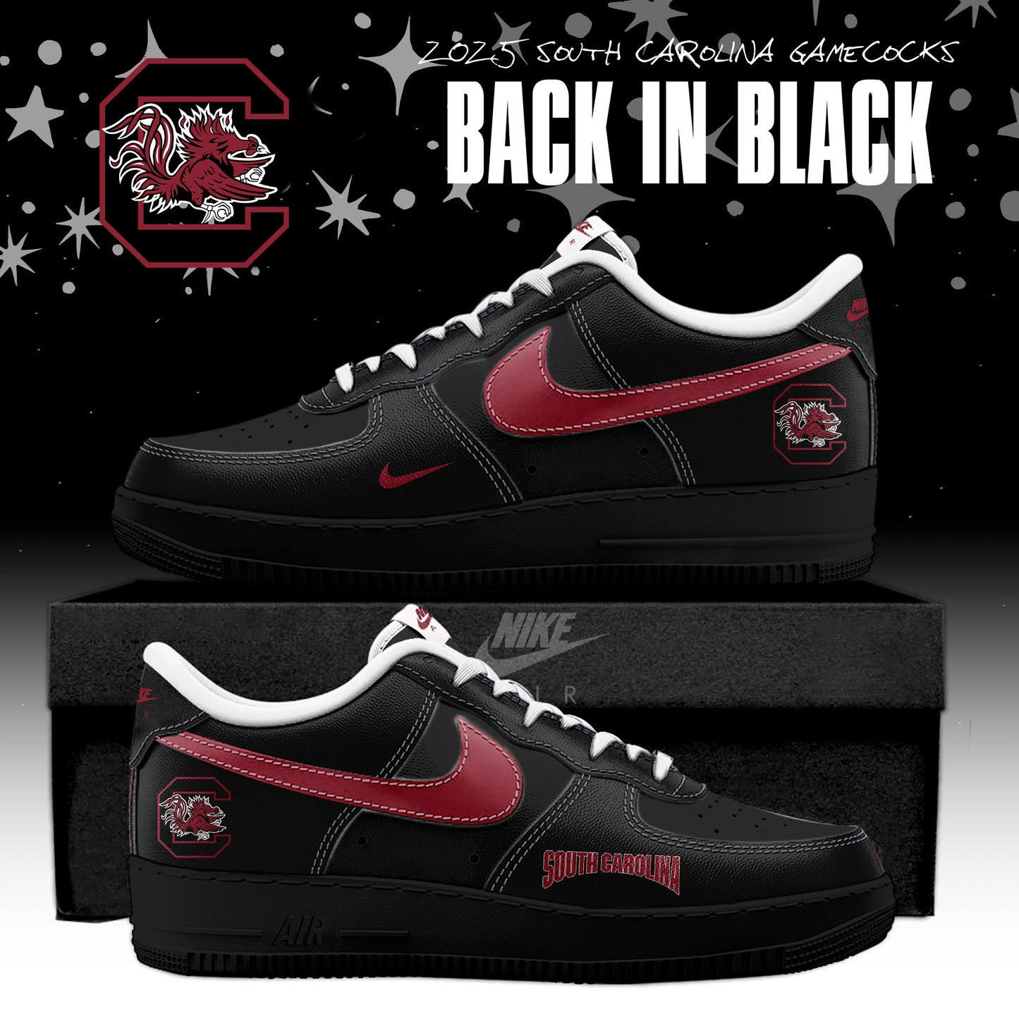 _ Back In Black South Carolina Gamecocks 2025 AF1 Special Edition