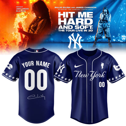 .Baseball x Billie Eilish HIT ME HARD AND SOFT: THE TOUR Jersey 9 (Custom Name & Number)