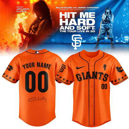 .Baseball x Billie Eilish HIT ME HARD AND SOFT: THE TOUR Jersey 9 (Custom Name & Number)