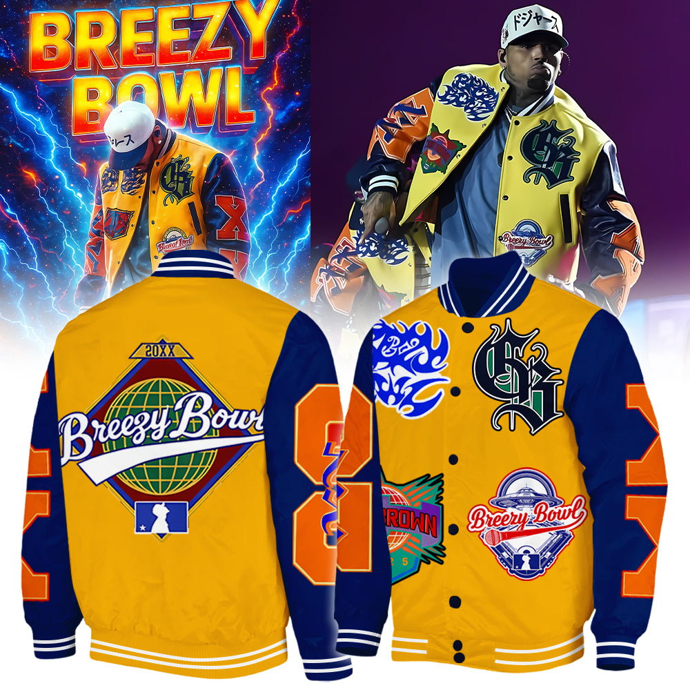 _Chris Brown _ Breezy Bowl XX Bomber Jacket 3
