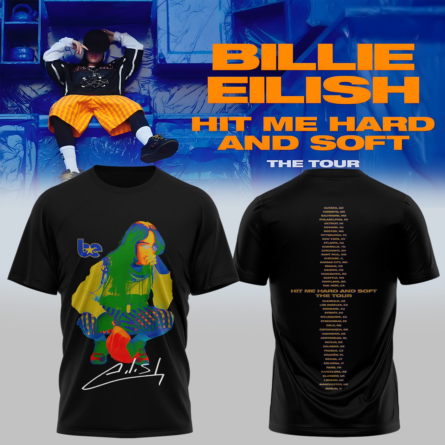 Billie Eilish Hit Me Hard and Soft: The Tour Shirt