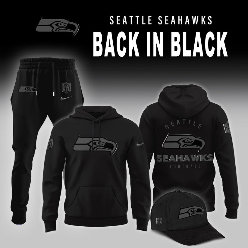 Seattle Seahawks 2025 Back In Black Limited Edition Combo Hoodie