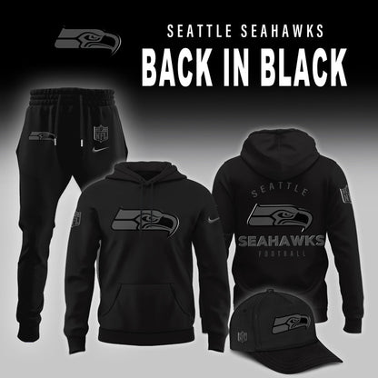 Seattle Seahawks 2025 Back In Black Limited Edition Combo Hoodie