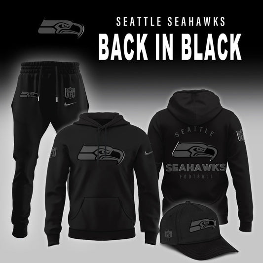 Seattle Seahawks 2025 Back In Black Limited Edition Combo Hoodie