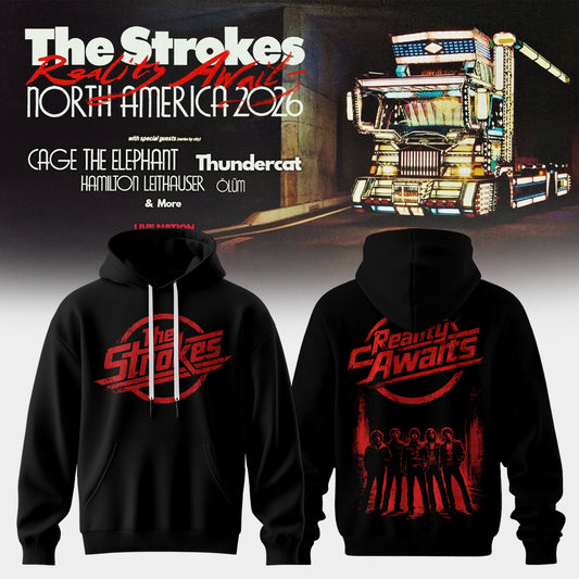 _The Strokes – Reality Awaits Tour 2026 Edition Hoodie