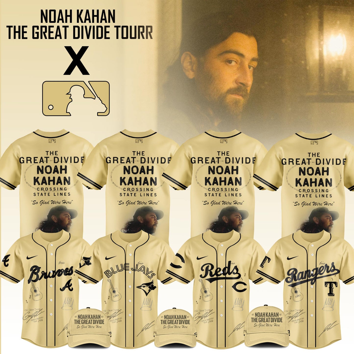 .Baseball x Noah Kahan Tour 2026 Jersey Limited Edition