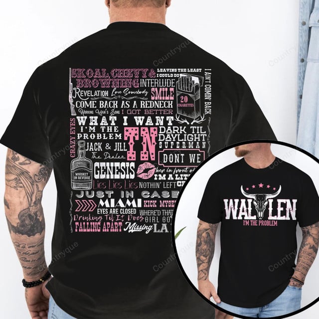 Official 2025 Wallen Tee – “I’m The Problem”