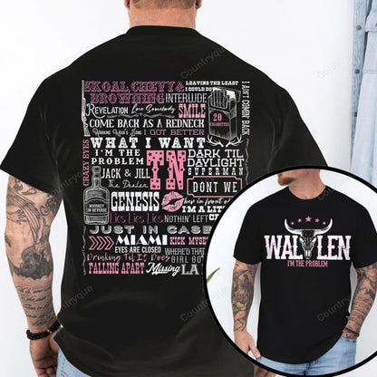 Official 2025 Wallen Tee – “I’m The Problem”