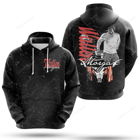 Retro Red Morgan Wallen I'm the problem tour Country Music Hoodie