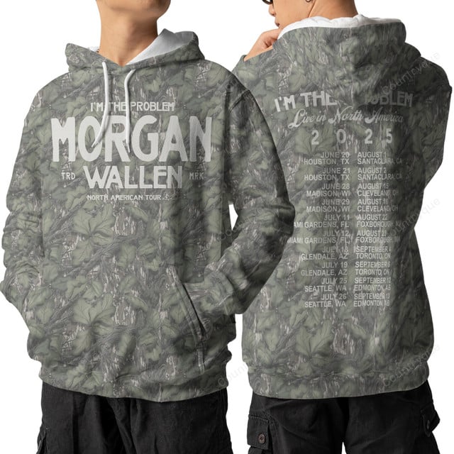 Morgan Wallen x Houston Texans Tour 2025 Camo Sweatshirt & Hoodie
