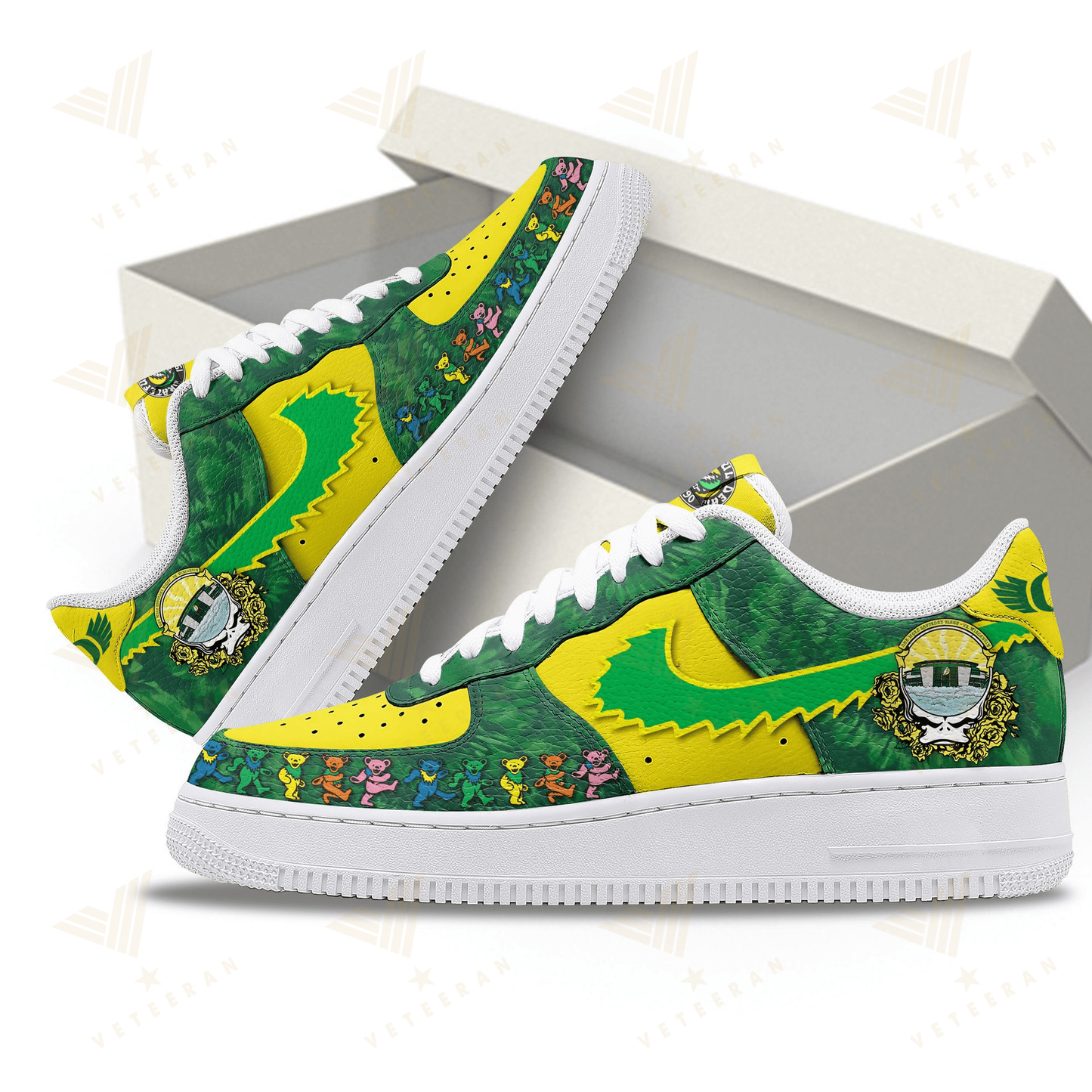 Greateful Dead Oregon Duck Grateful Ducks Air Force One Shoes