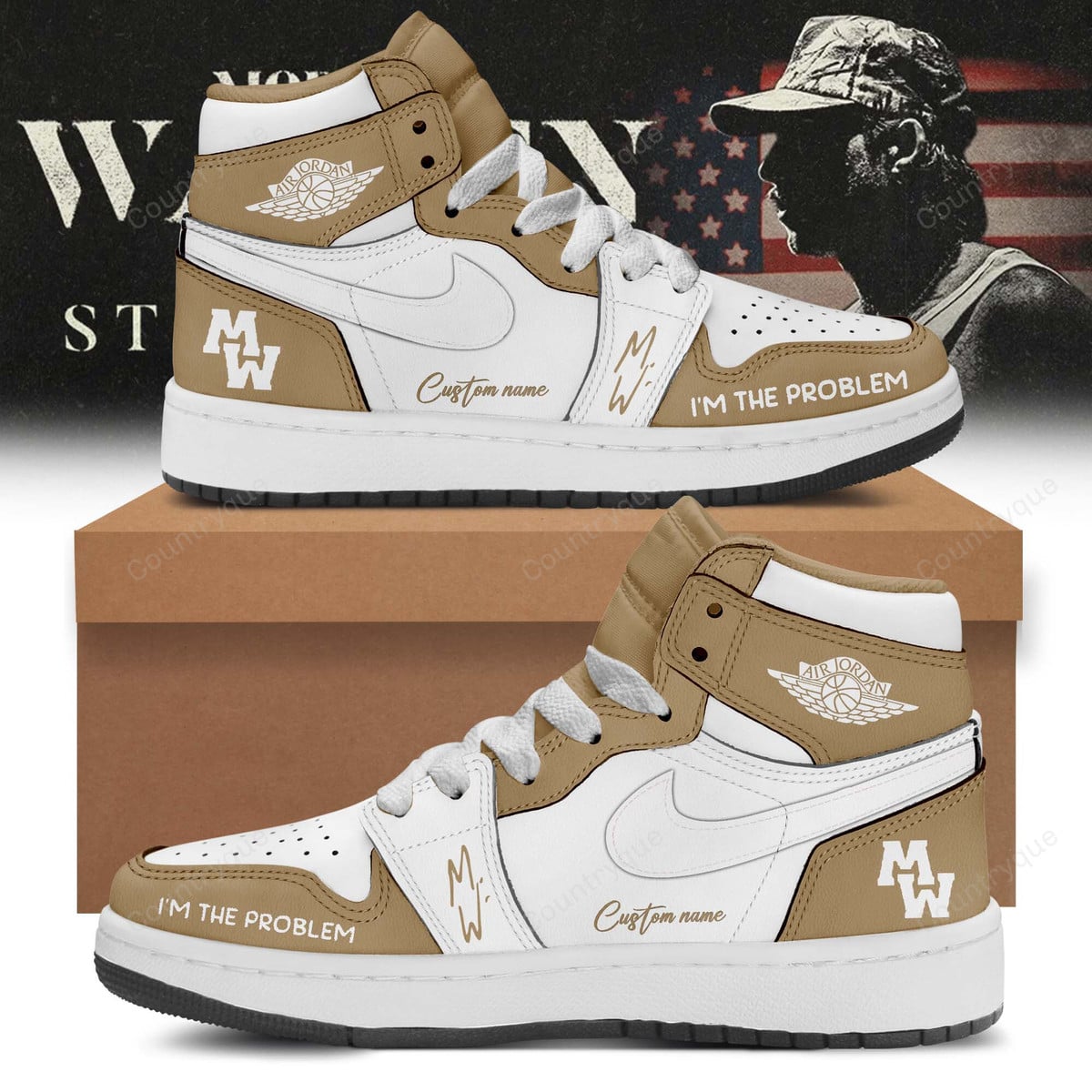 Custom Name Morgan Wallen Still The Problem Tour Shoes 2026 v3 AJ High Top Shoes
