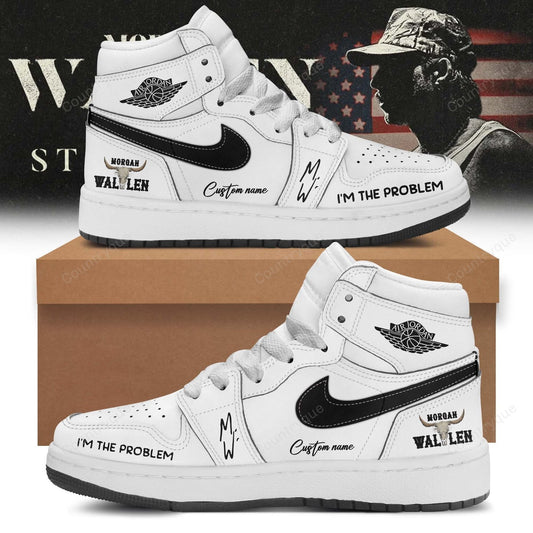 Custom Name Morgan Wallen Still The Problem Tour Shoes 2026 v5 AJ High Top Shoes