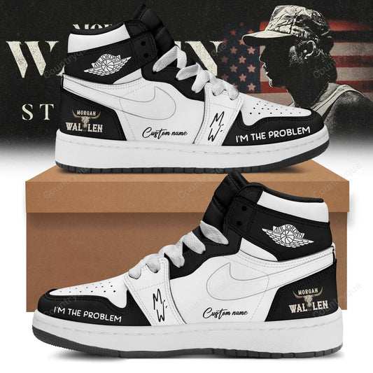 Custom Name Morgan Wallen Still The Problem Tour Shoes 2026 v6 AJ High Top Shoes