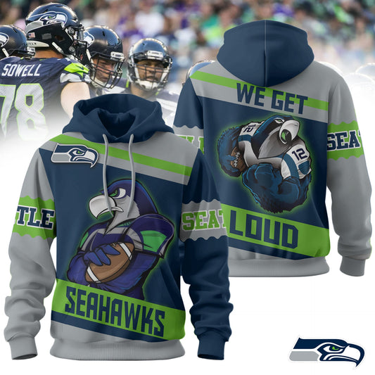 Seattle Seahawks | Premium We Get Loud 3D Hoodie HY