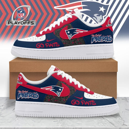 New England Patriots | Premium NFL Playoffs 2025-26 AF1 Shoes MM
