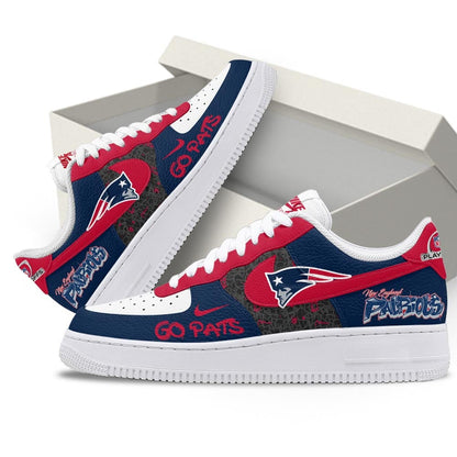 New England Patriots | Premium NFL Playoffs 2025-26 AF1 Shoes MM