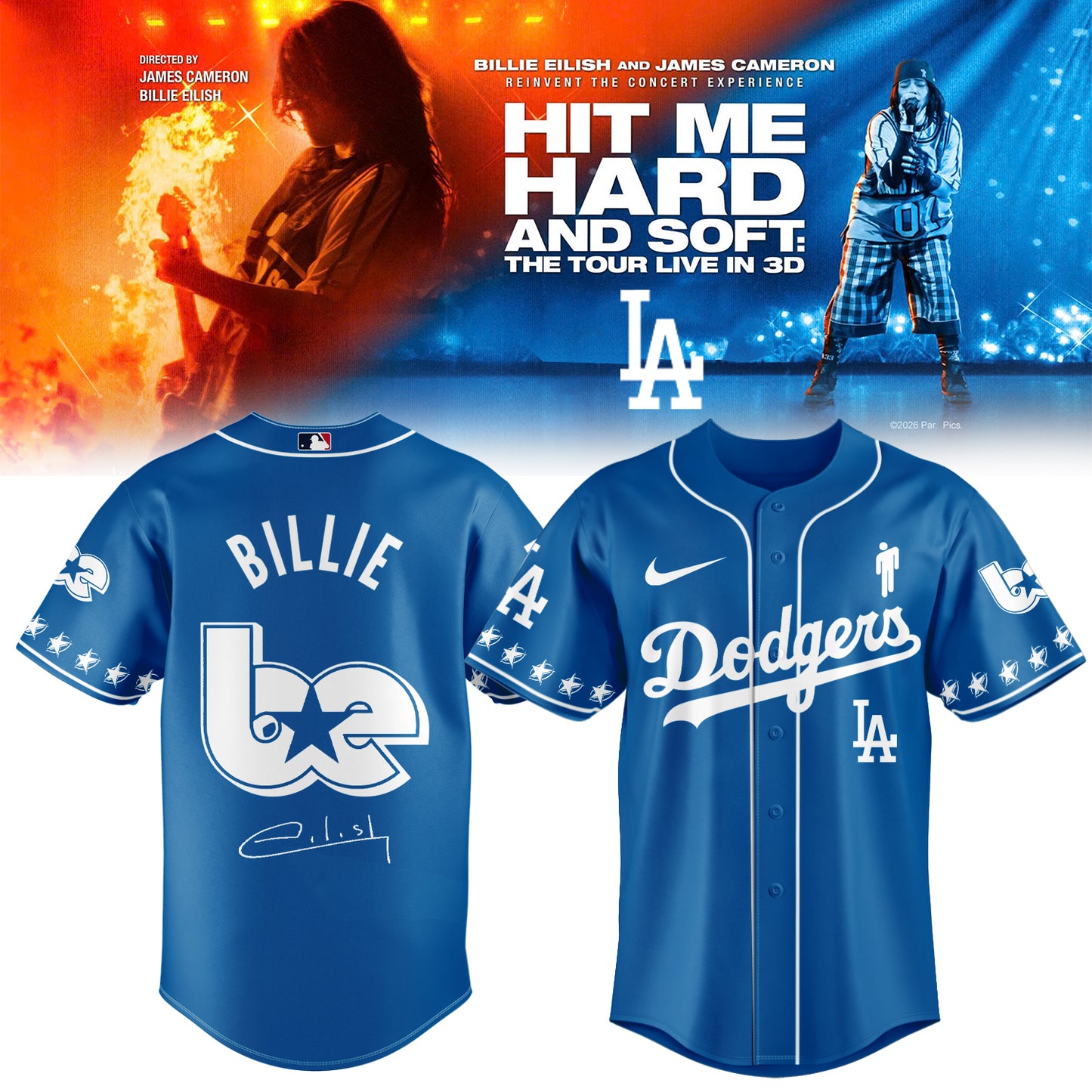 .Baseball x Billie Eilish HIT ME HARD AND SOFT: THE TOUR Jersey 7