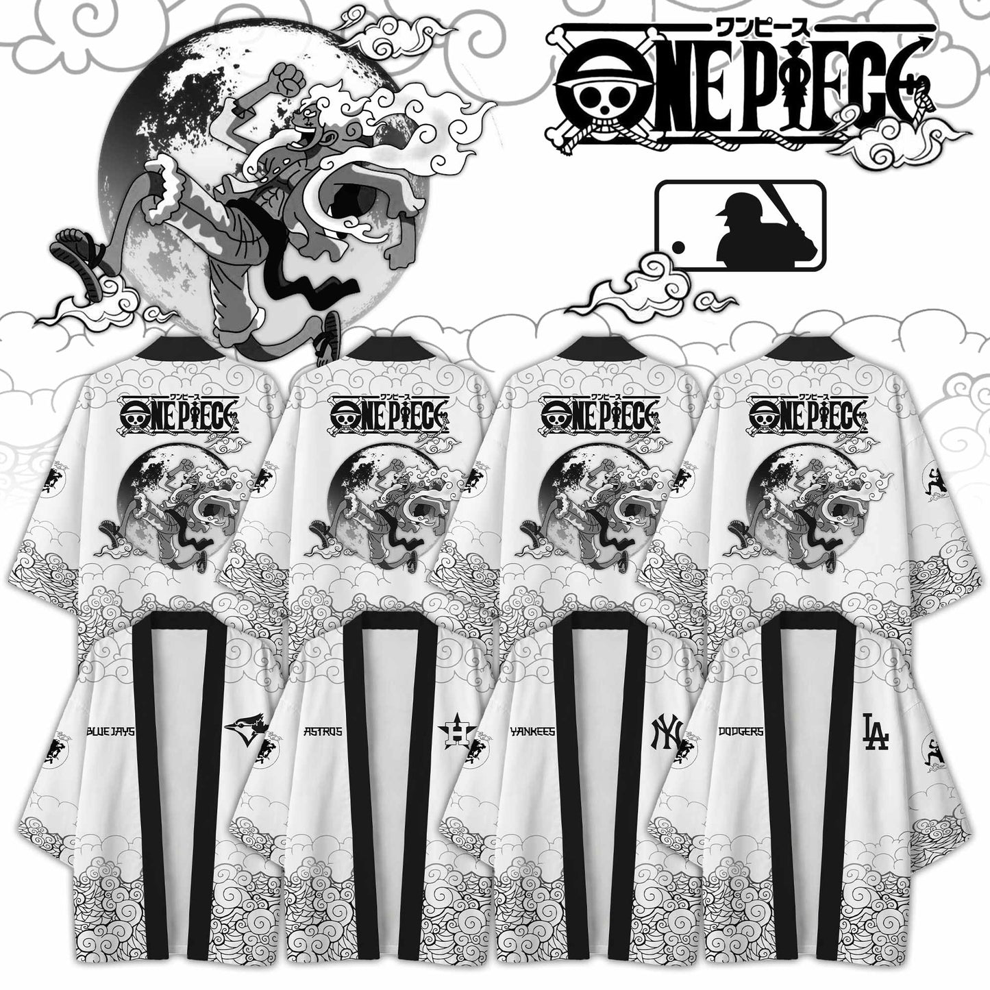 .All Team Special One Piece Luffy Gear 5 Limited Edition Haori Kimono