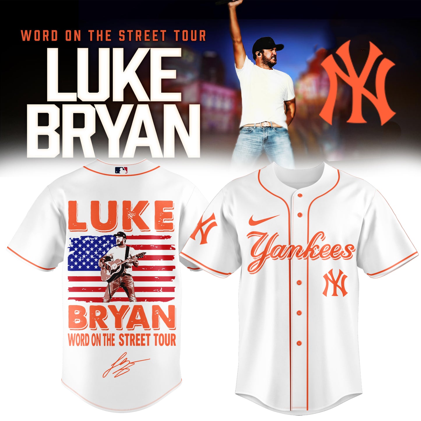 Baseball 🇺🇸 X  Luke Bryan – Word On The Street Tour