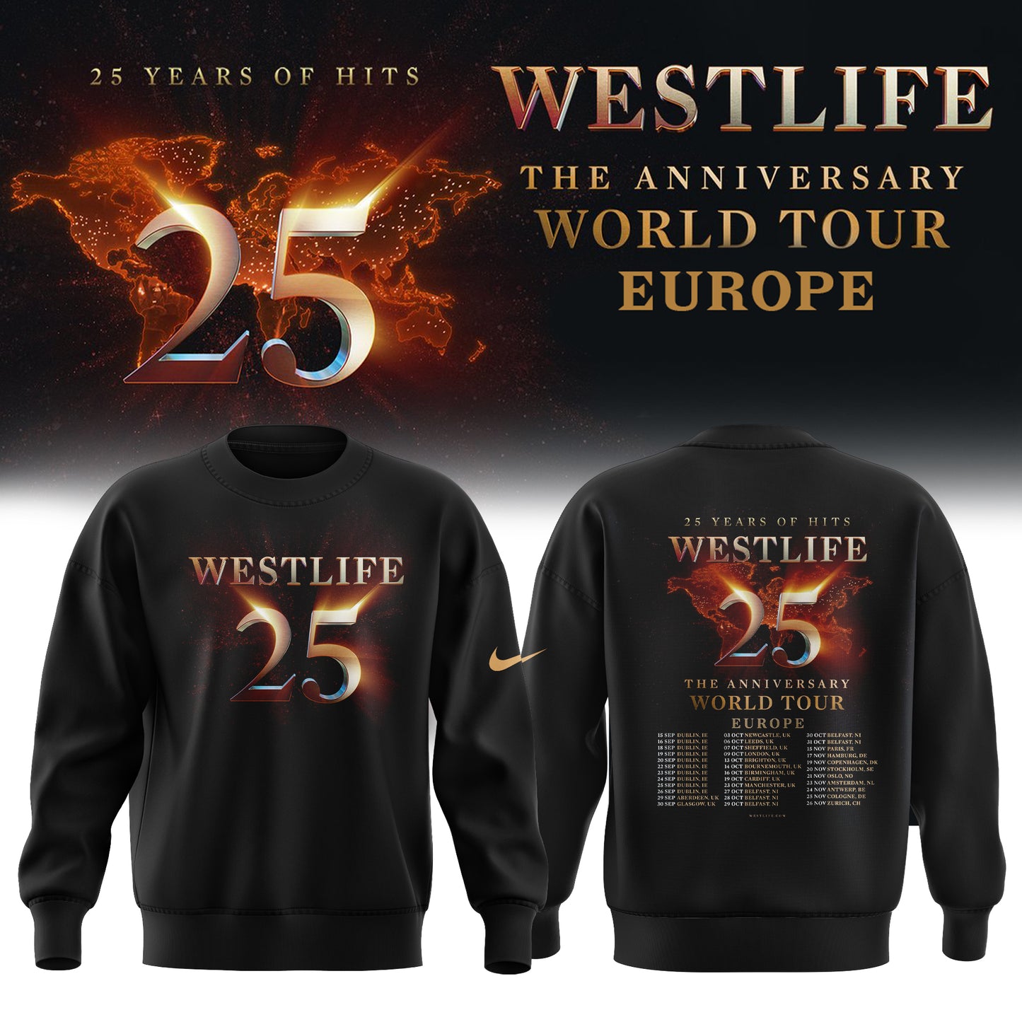 _ Westlife 25 – The Anniversary World Tour 2026 Edition