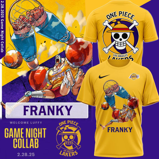 LA Lakers vs OnePiece FRANKY TShirt