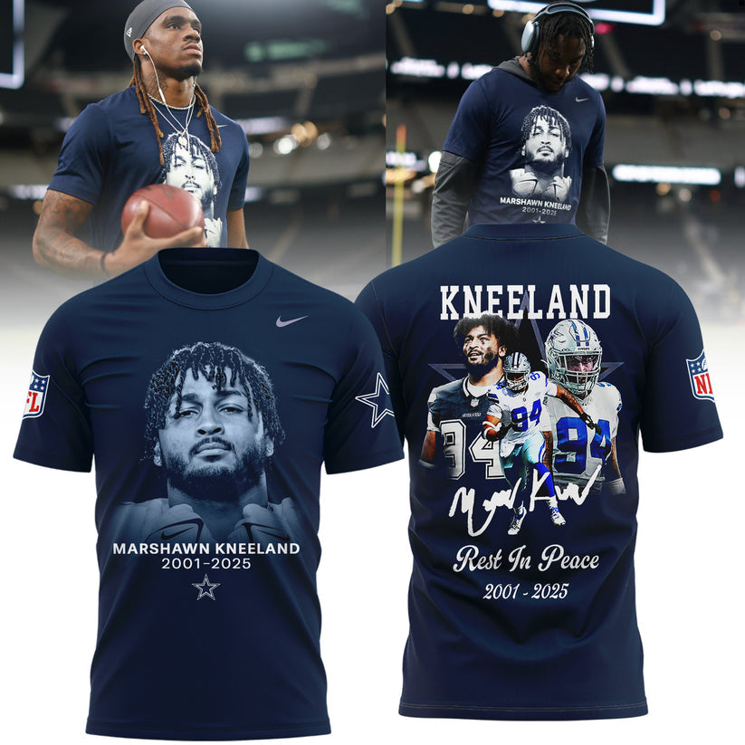 Dallas Cowboys 2025 Marshawn Kneeland Thank You Memories 2025 Combo TShirt