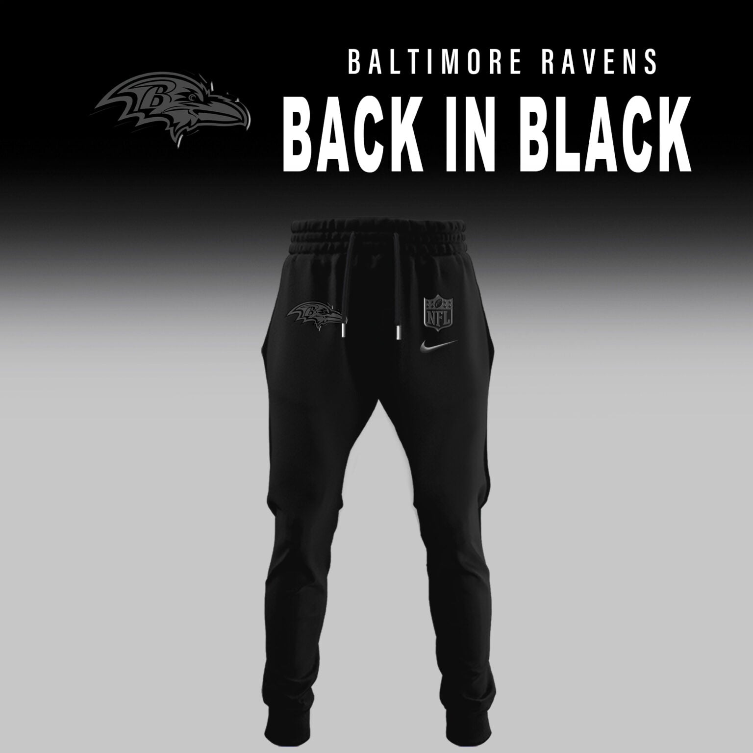 Baltimore Ravens 2025 Back In Black Limited Edition Combo Hoodie