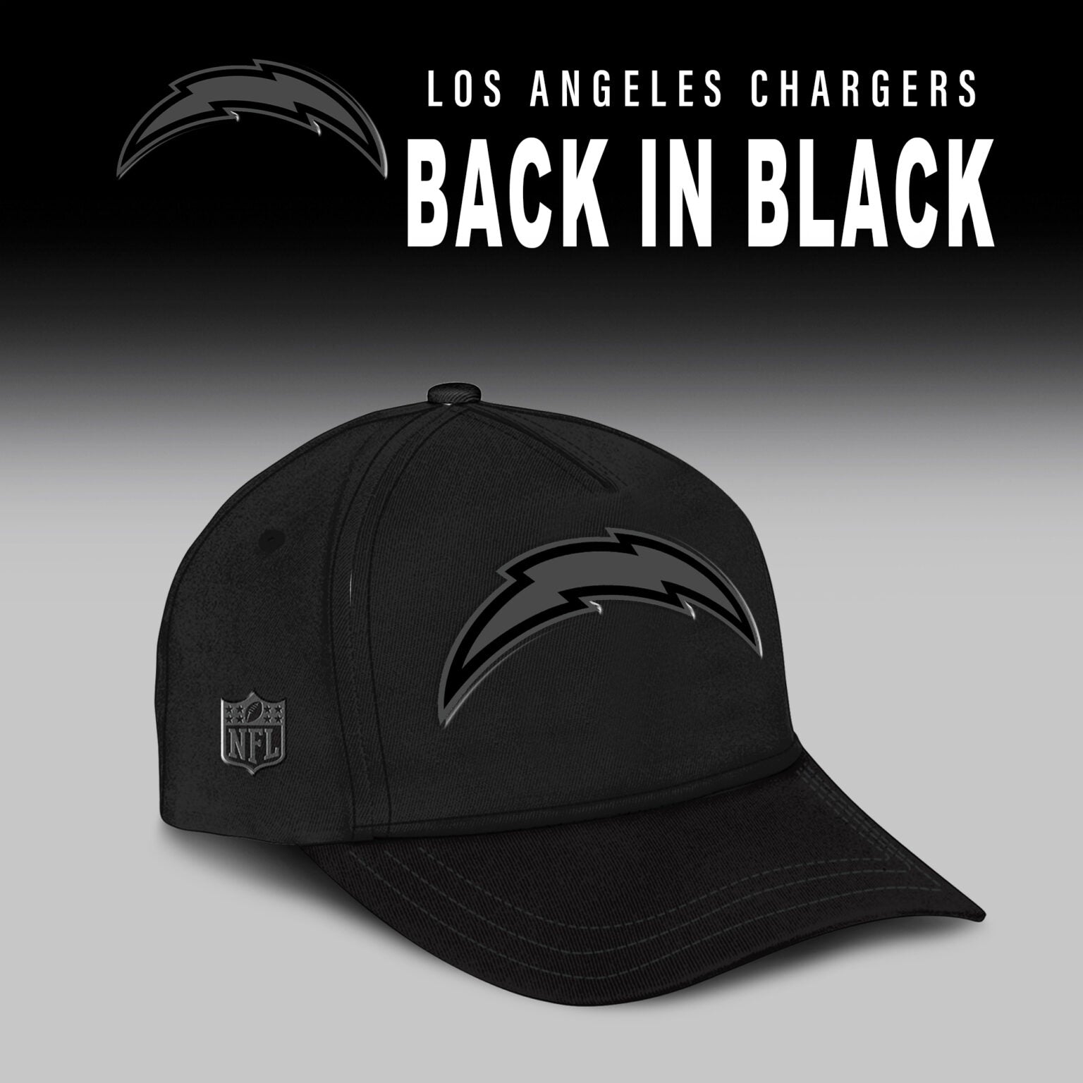 Los Angeles Chargers 2025 Back In Black Limited Combo TShirt