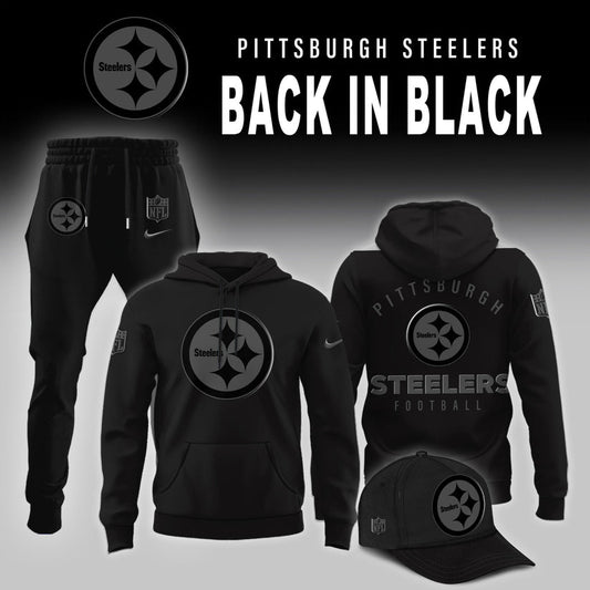 Limited Edition Pittsburgh Steelers Back in Black Hoodie