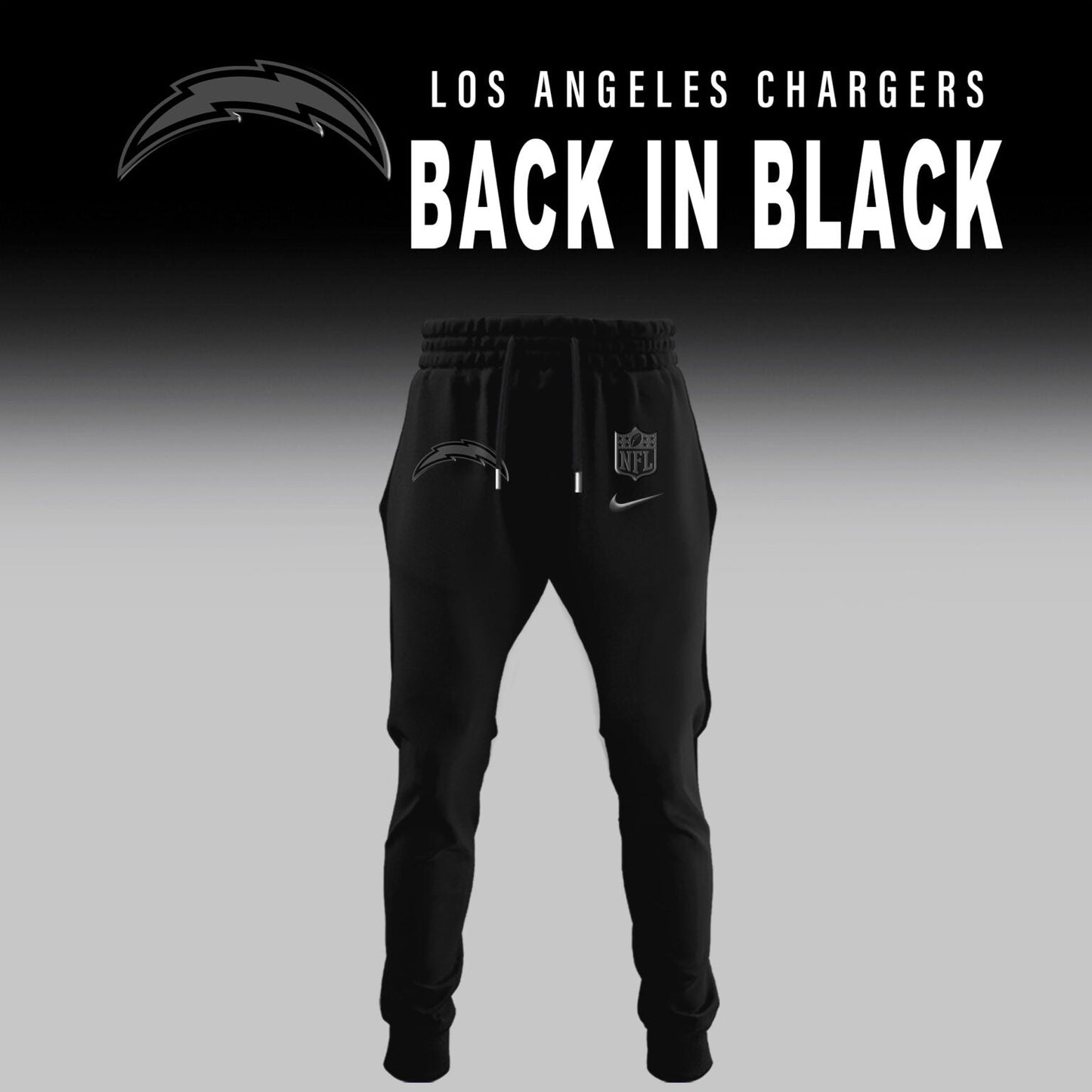Los Angeles Chargers 2025 Back In Black Limited Combo Hoodie