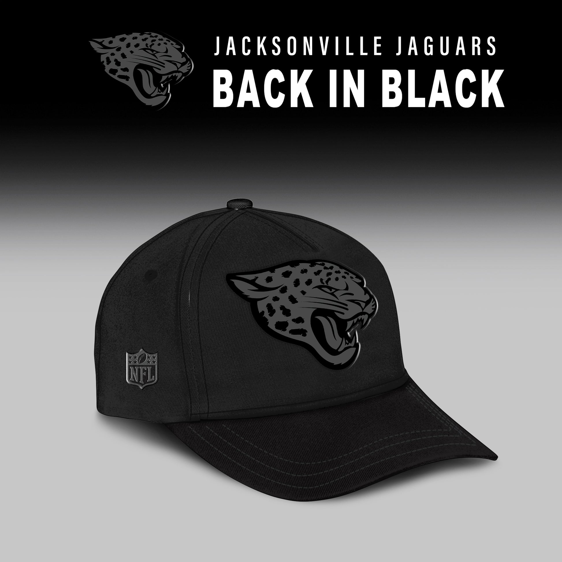 Jacksonville Jaguars Back In Black Half Zip Hoodie