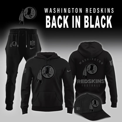 Washington Redskin 2025 Back In Black Limited Edition Combo Hoodie