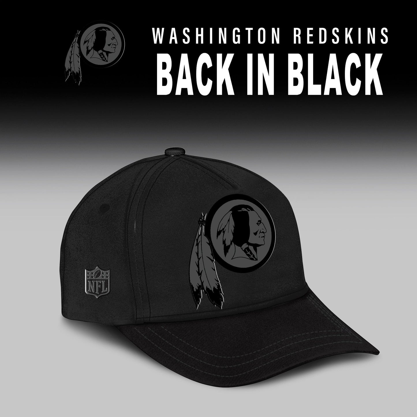 Washington Redskin 2025 Back In Black Limited Edition Combo Hoodie