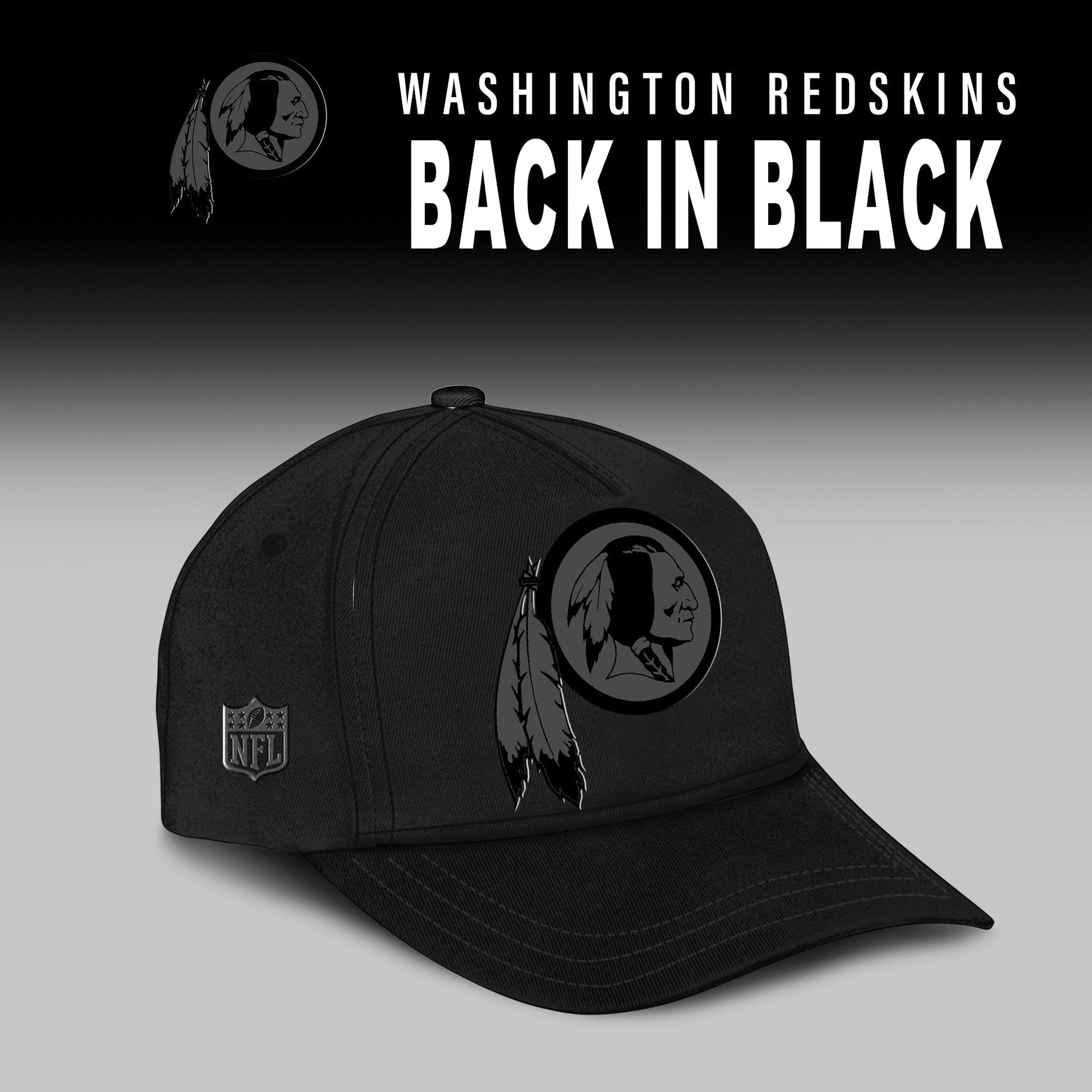 Washington Redskin 2025 Back In Black Limited Edition Combo TShirt