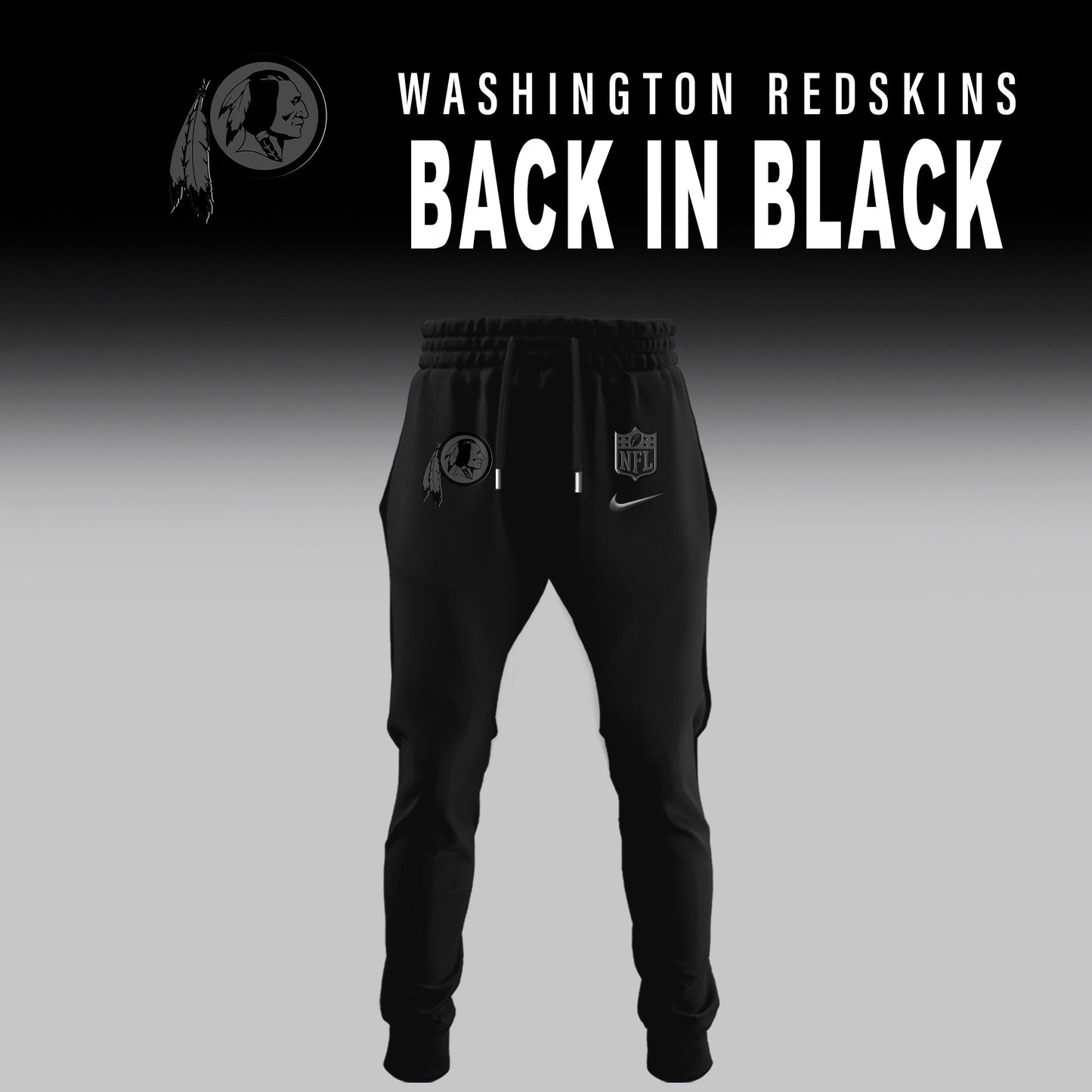 Washington Redskin 2025 Back In Black Limited Edition Combo Hoodie