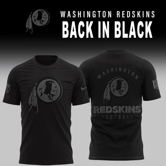 Washington Redskin 2025 Back In Black Limited Edition Combo TShirt