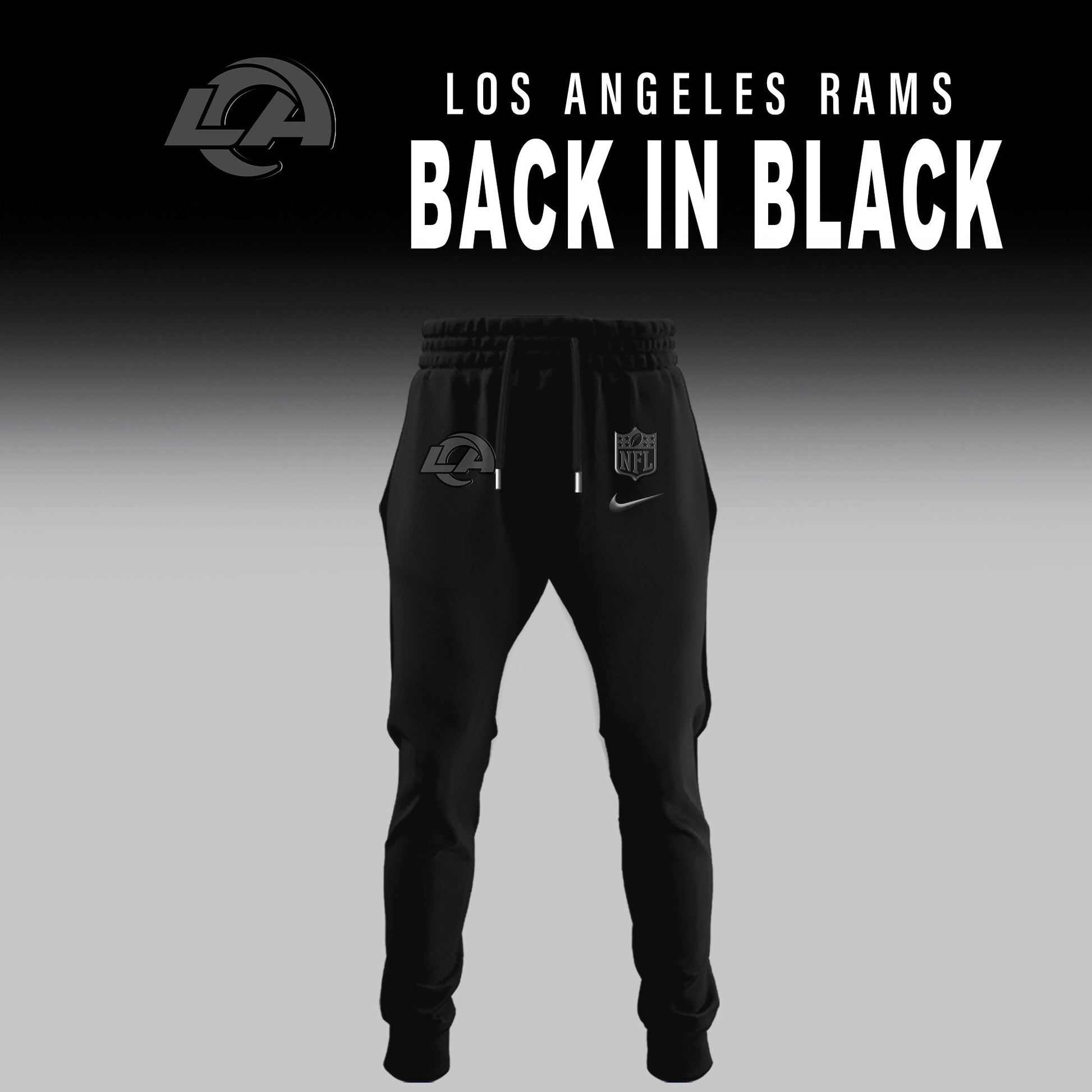 Los Angeles Rams 2025 Back In Black Limited Edition Combo Hoodie