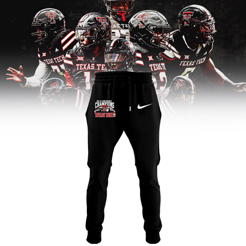 Texas Tech Red Raiders 2025 CHAMPIONS Big12 Football Combo Hoodie