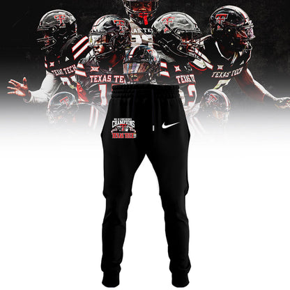 Texas Tech Red Raiders 2025 CHAMPIONS Big12 Football Combo Hoodie