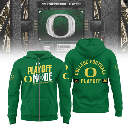 Oregon Ducks 2025-26 College Football Playoff Limited Edition Zip Hoodie