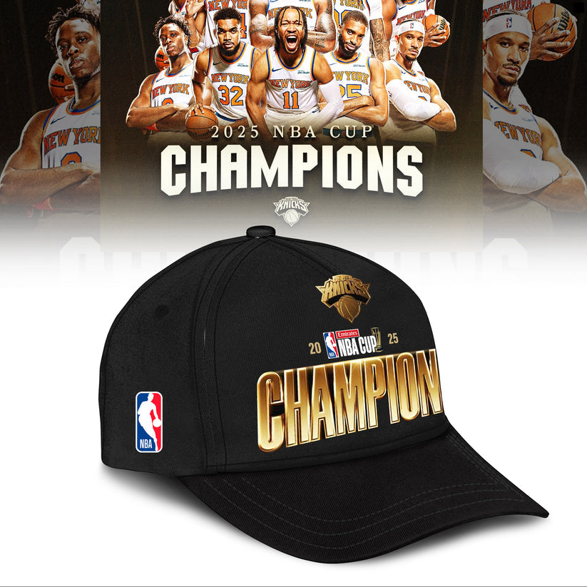 New York Knicks 2025 Cup Champions T-Shirt Limited Edition