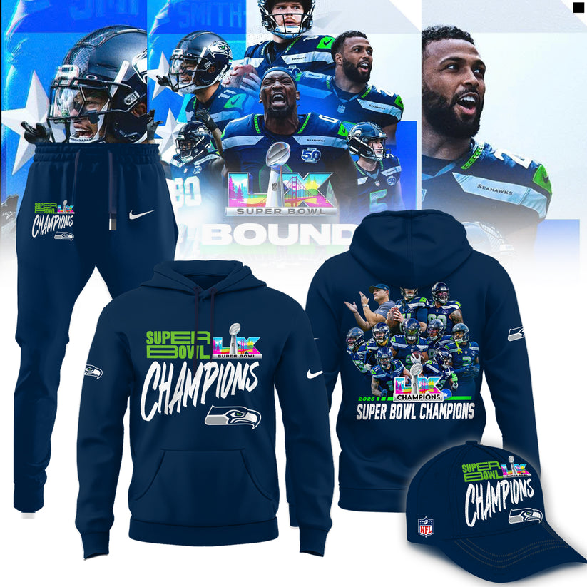 Seattle Seahawks Super Bowl LX Champions Limited Edition Hoodie