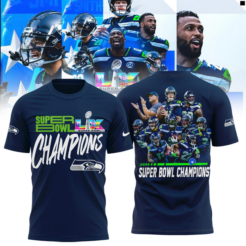 Seattle Seahawks Super Bowl LX Champions Limited Edition T.shirt