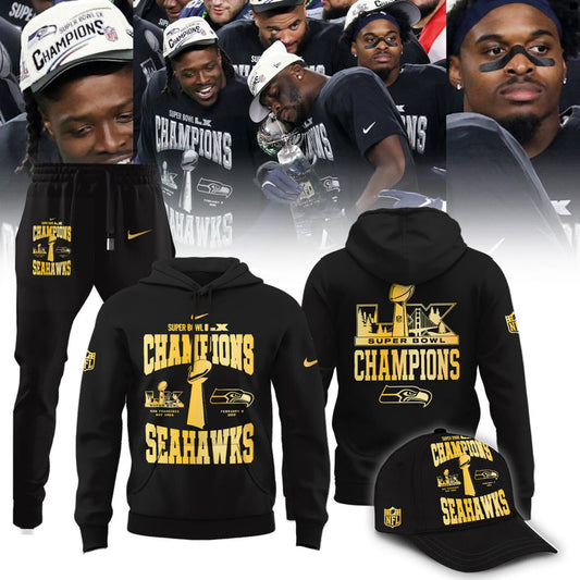 Limited Edition Seattle Seahawks Super Bowl LX Champions Hoodie
